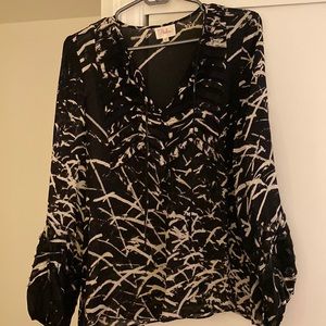 Parker, front tie blouse